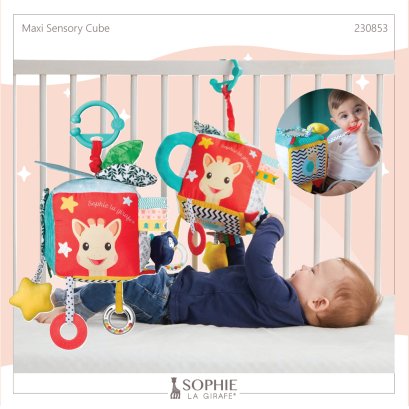 ลูกบาศก์ยักษ์ กระตุ้นประสาทสัมผัส Maxi Sensory Cube   - Sophie La Girafe